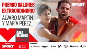 VI Gala Valores Deporte - Álvaro Martín y María Pérez, Premio Valores Extraordinario