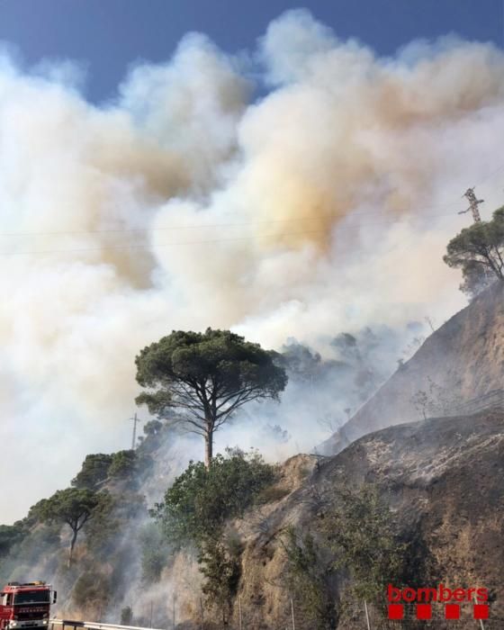 Incendi forestal de Capellades