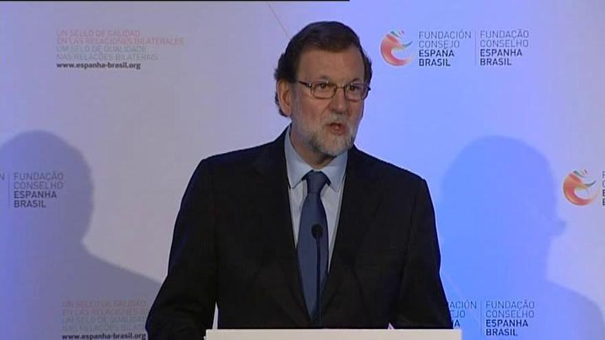 Rajoy destaca la fortaleza de los lazos entre Brasil y España