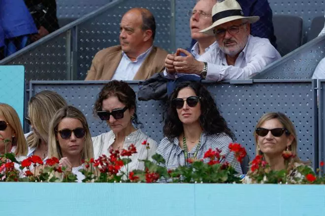 Las fotos de Mery Perelló y la constelación de famosos que han arropado a Rafa Nadal en su tercera victoria en el Mutua Open de Madrid