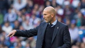 Zinedine Zidane, entrenador del Madrid