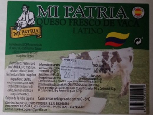 Mi patria Queso Fresco de Vaca LATINO