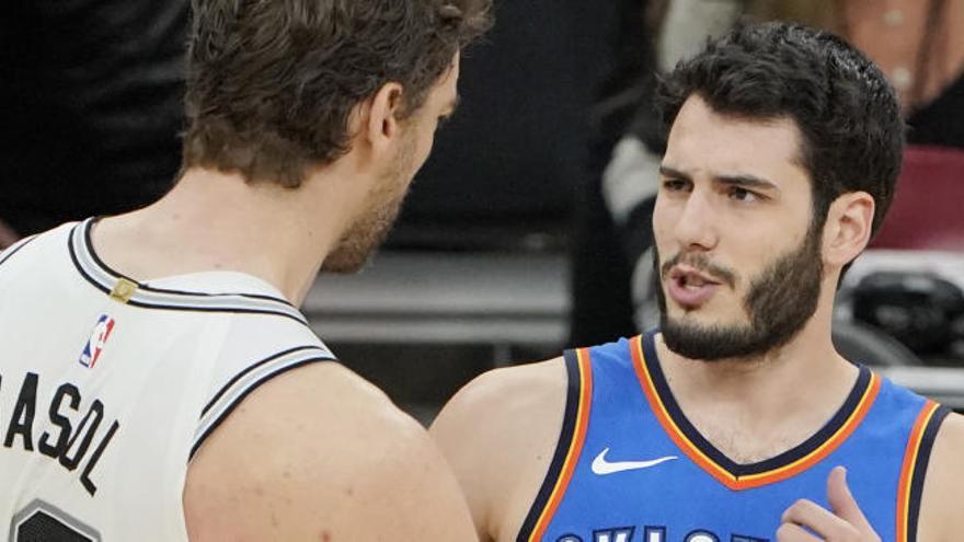 Álex Abrines, en el duelo ante los Spurs.