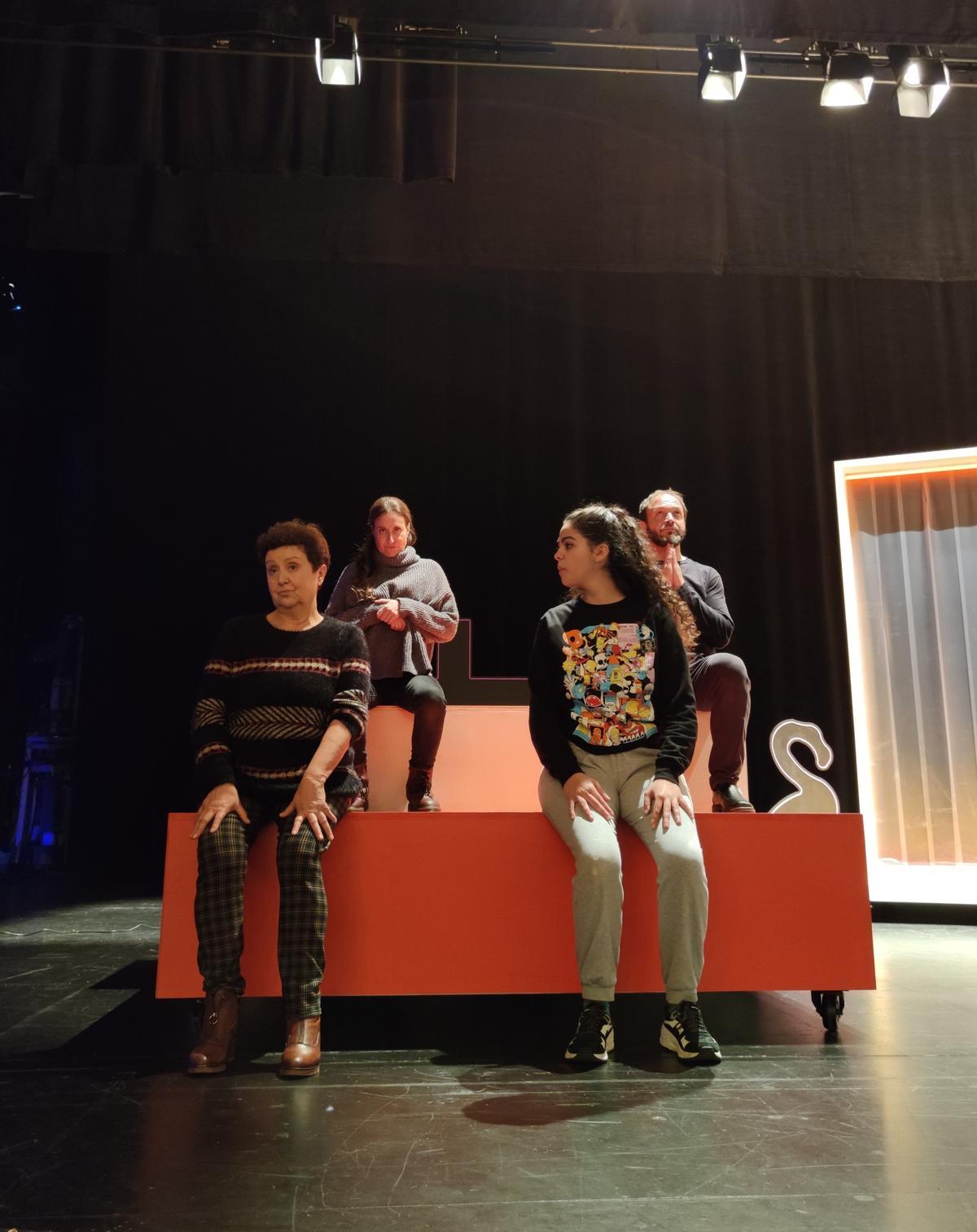 Un momento de los ensayos