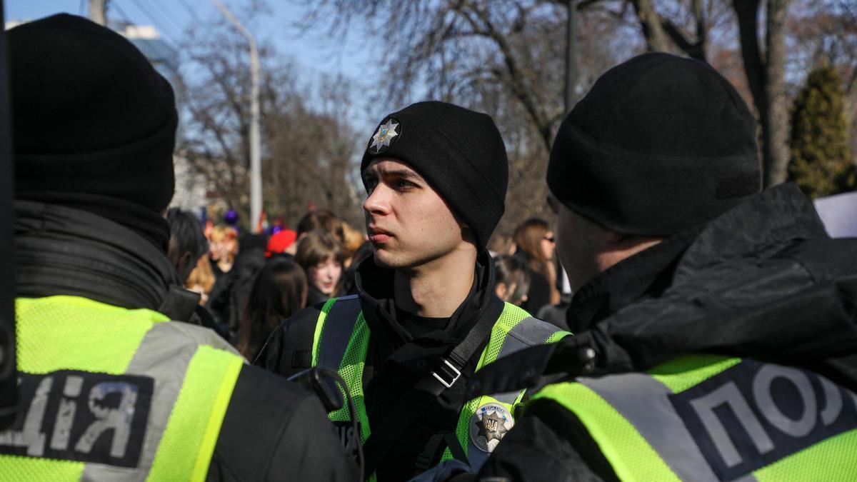 Imagen de archivo de la Policía de Kiev.