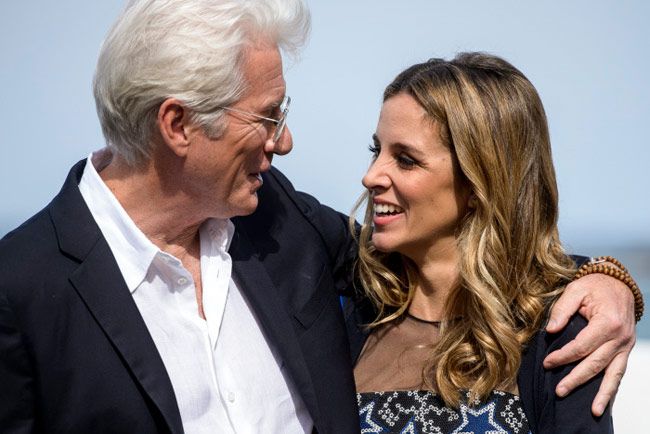 Richard Gere y Alejandra Silva en el Festival de Cine de San Sebastián de 2016