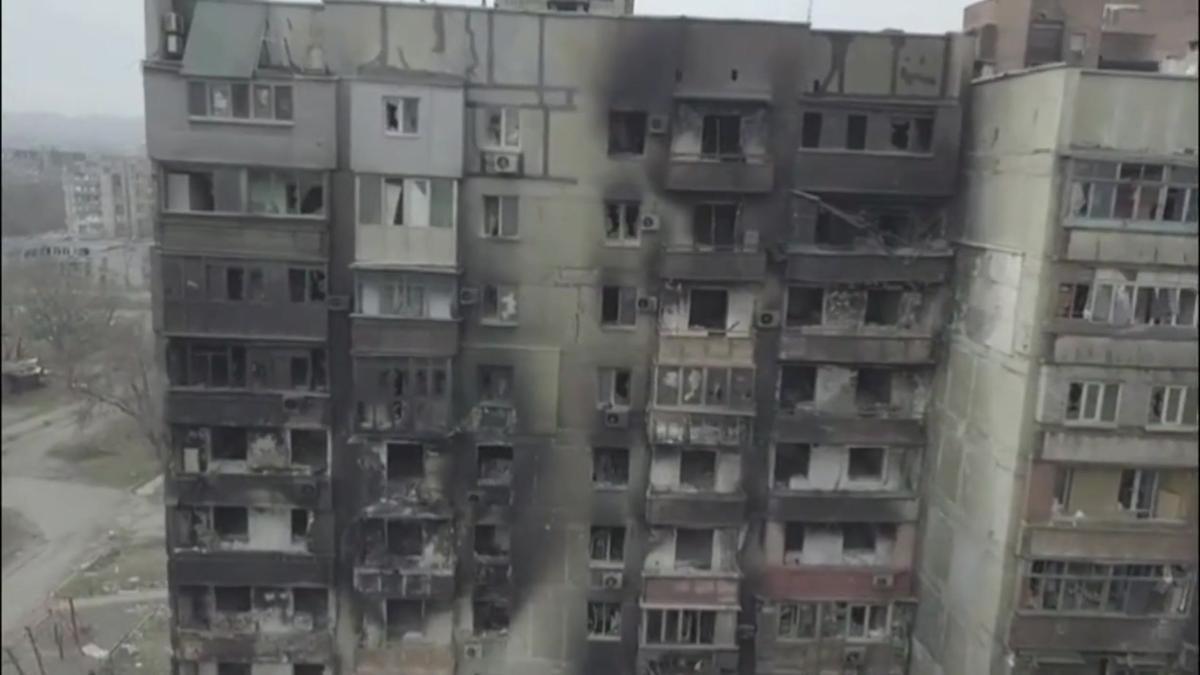 Nuevas imágenes aéreas de la destrucción en Mariúpol