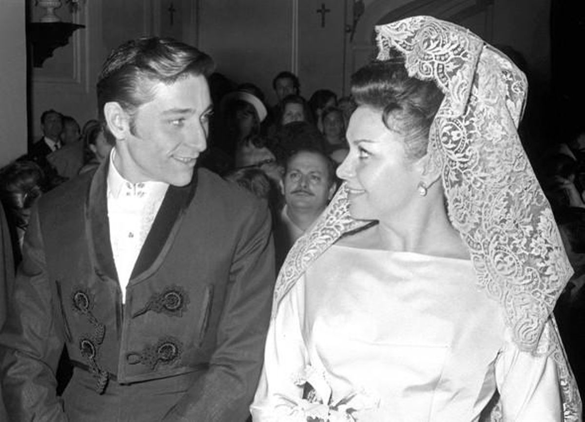 Marujita Díaz, en el seu casament amb Antonio Gades.