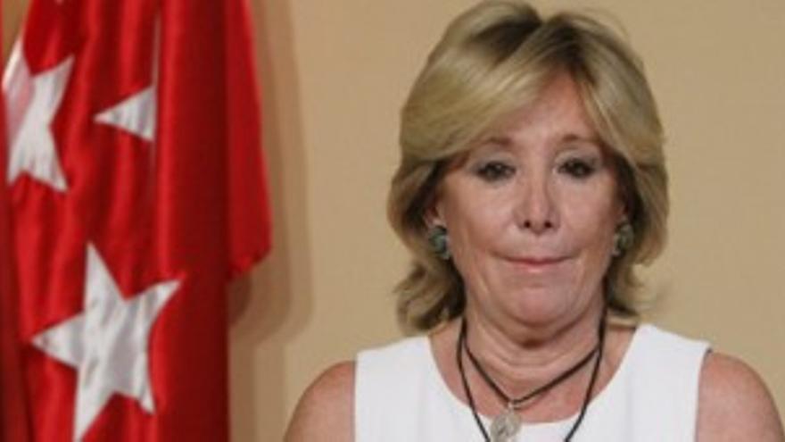 Esperanza Aguirre presenta la dimisión