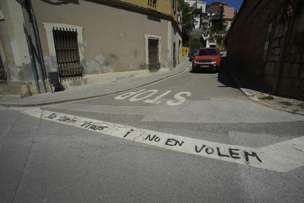 Pintades contra esportistes a Sant Daniel