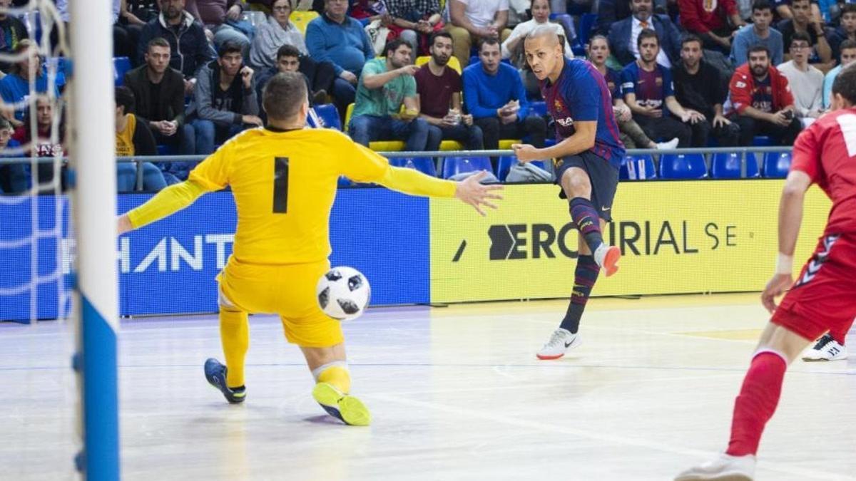 Ferrao marcó el segundo tanto en la goleada azulgrana