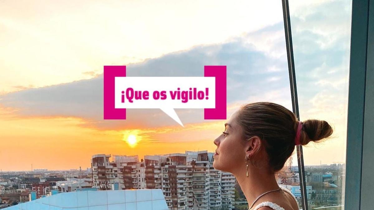 Chiara Ferragni nos vigila desde su ventana