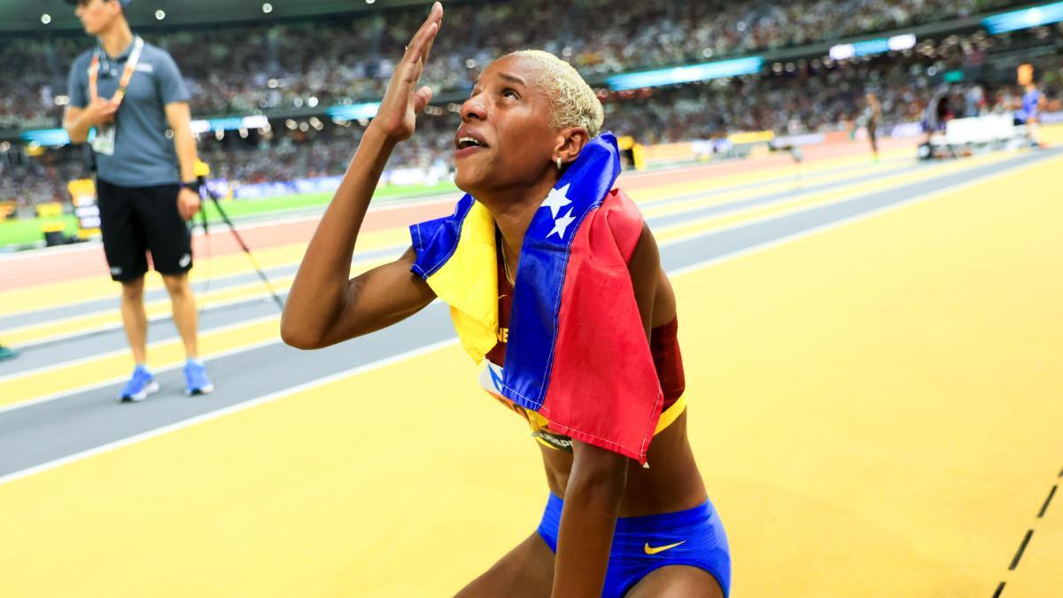 Yulimar Rojas, tras su agónico oro en los Mundiales de Budapest