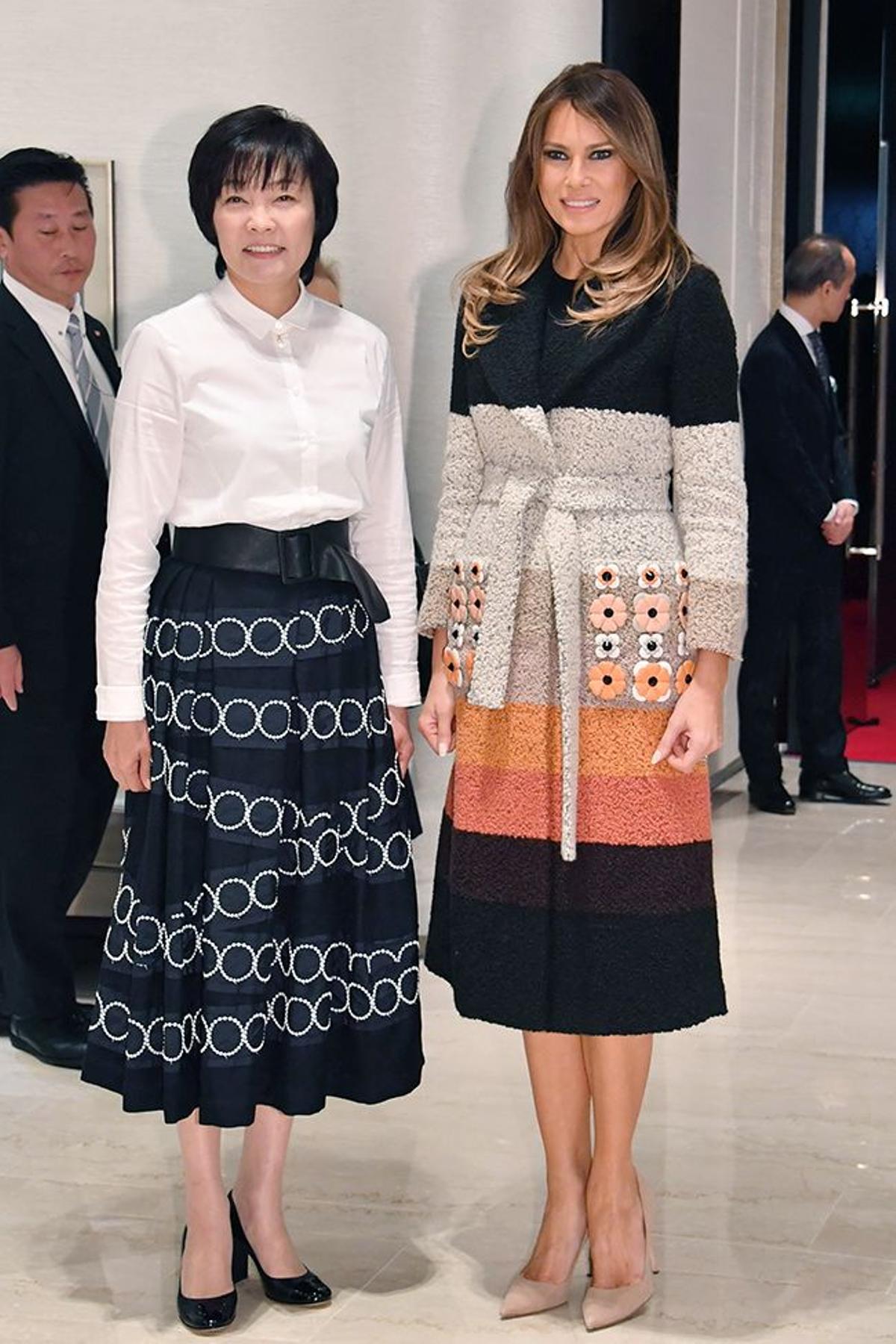 Melania Trump durante su visita a Japón