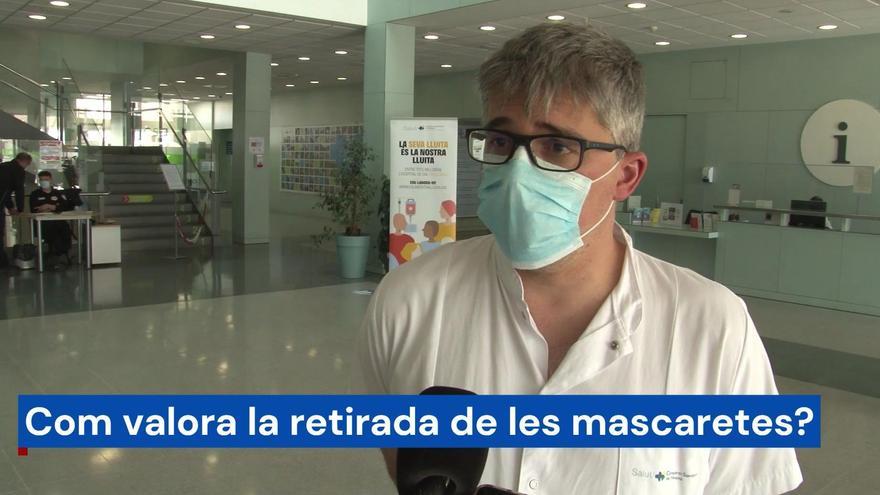 El director del Consorci Sanitari de l'Anoia, Jordi Monedero, diu que retirar mascaretes no suposarà cap col·lapse als hospitals