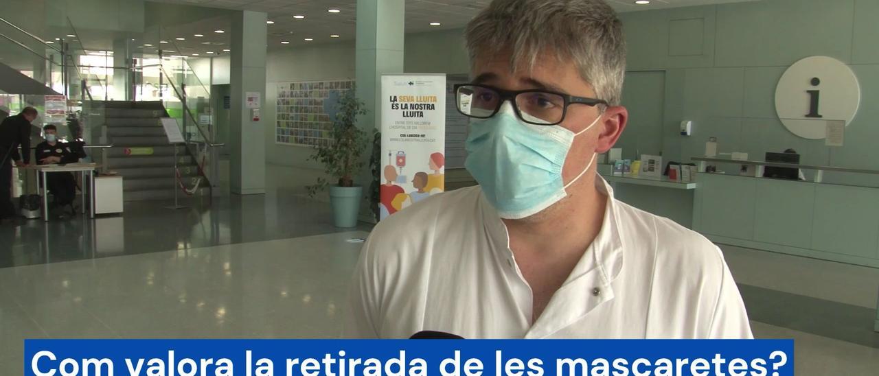 El director del Consorci Sanitari de l'Anoia, Jordi Monedero, diu que retirar mascaretes no suposarà cap col·lapse als hospitals