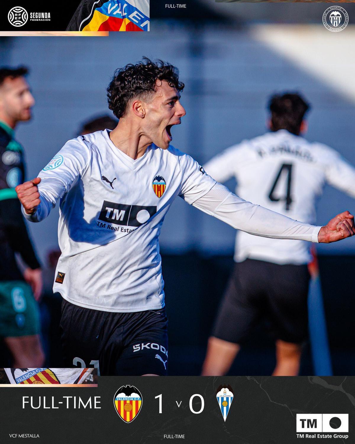 El Valencia Mestalla se impuso al Alcoyano