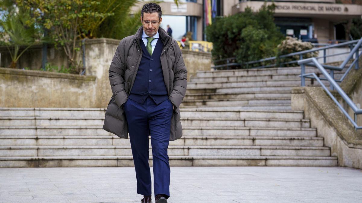 El empresario Alberto Luceño sale de la Audiencia Provincial tras la entrega de la sentencia del caso mascarillas.