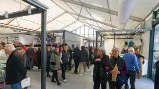 El mercado provisional de Castelló, luminoso y con 42 paradas, aprueba 'con nota'