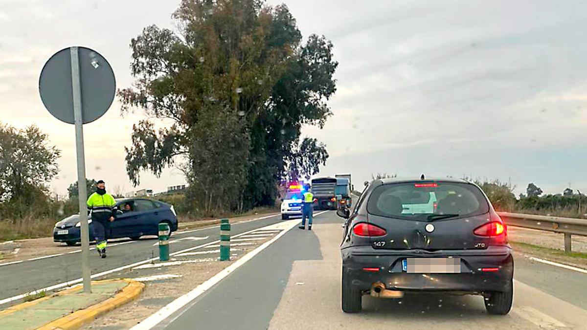 Imagen de retenciones en la zona.