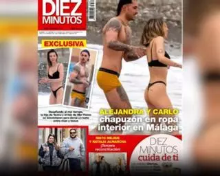 Alejandra Rubio y Carlo Costanzia, pillados bañándose en ropa interior
