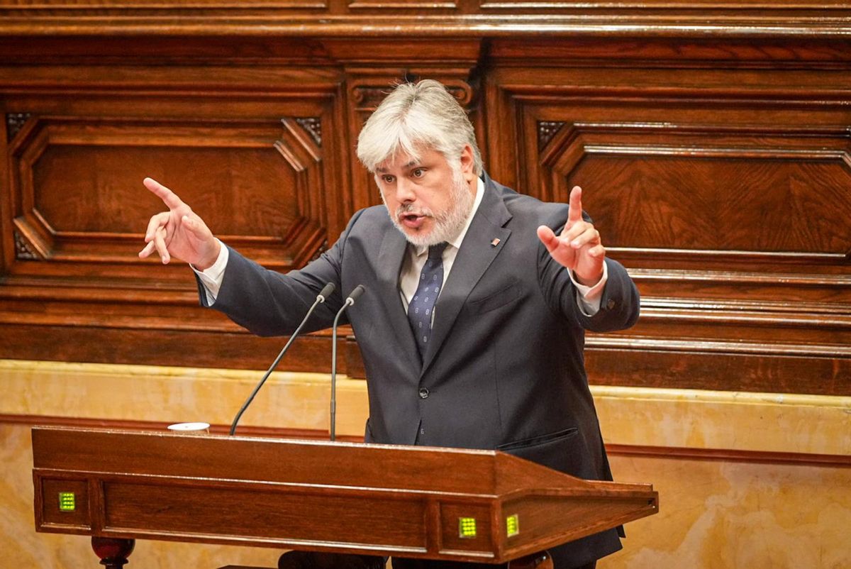 El líder de Junts en el Parlament, Albert Batet.