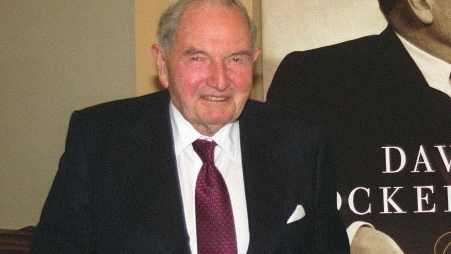 David Rockefeller, en Madrid en 2004.