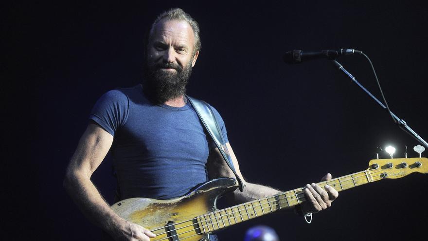 Sting se relaja en el cine antes de su gran concierto en Castrelos