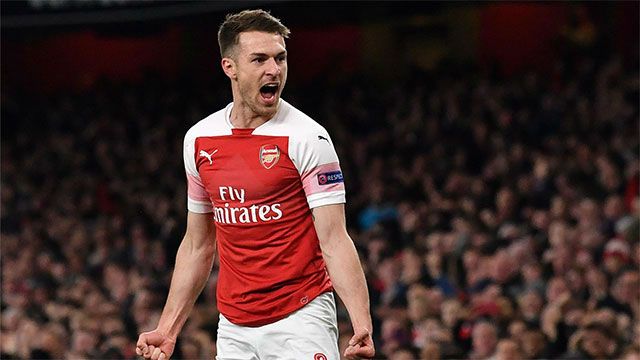 El Arsenal abrió el marcador con un gol de Ramsey