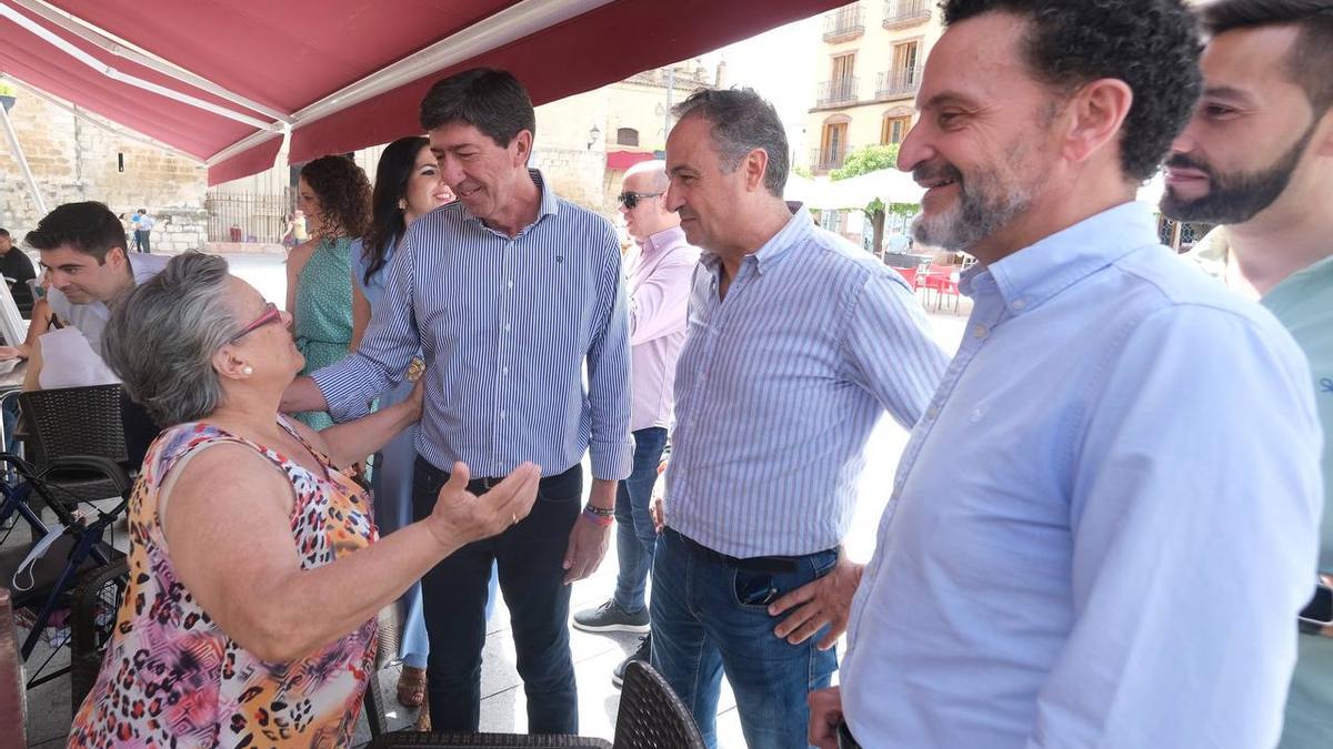 Visita de Edmundo Bal, hoy a Lucena, junto a los candidatos de Cs Juan Marín y Ángel Pimentel.