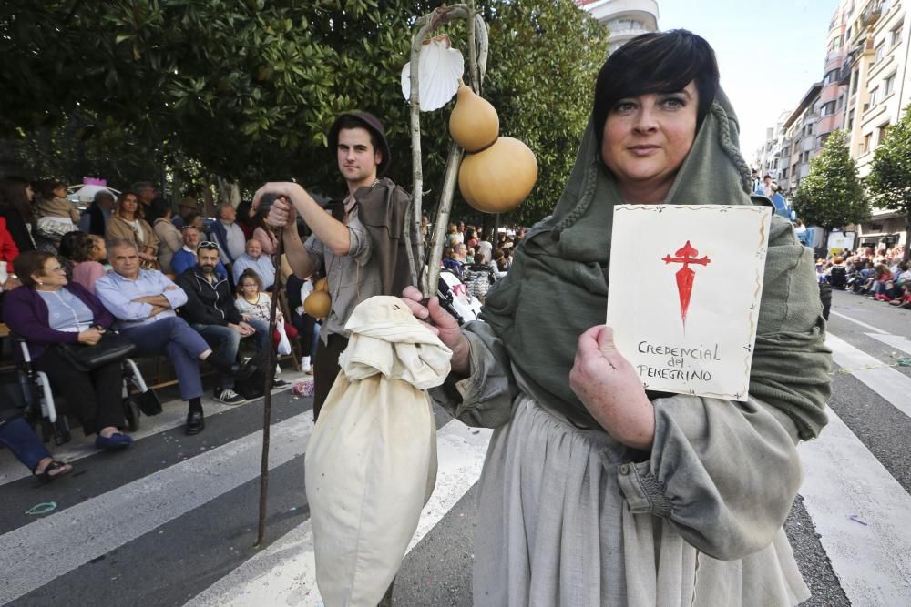 Desfile del Día de América en Asturias dentro de las fiestas de San Mateo de Oviedo