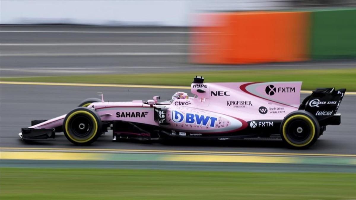 El Force India VJM10, en pista