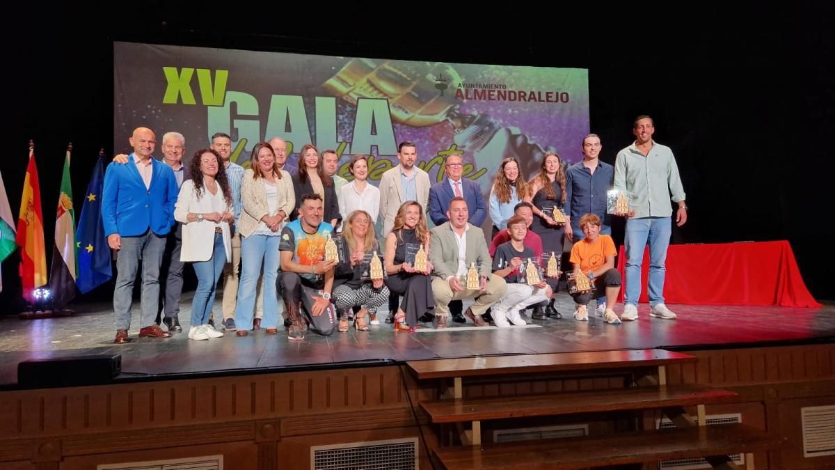 Premiados en la gala del deporte local.