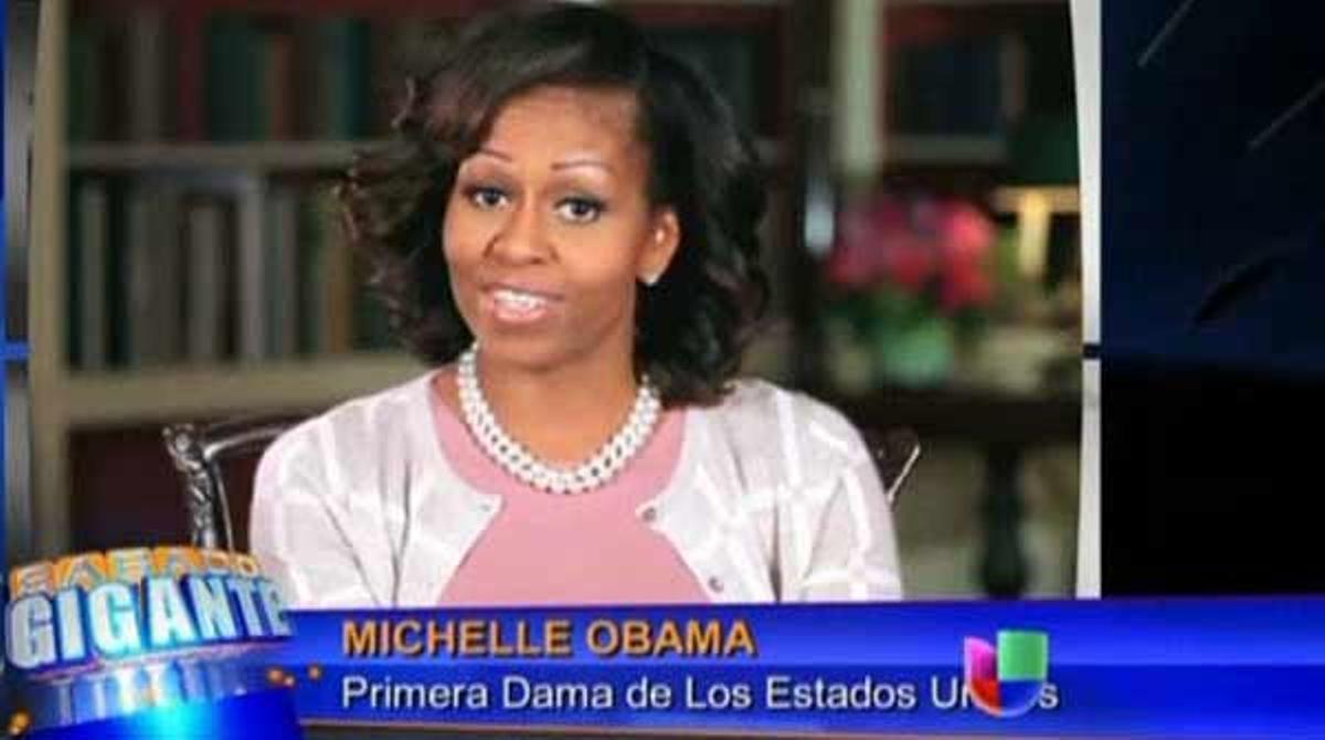 Michelle Obama parla en castellà a la televisió per defensar una dieta saludable per als més petits.