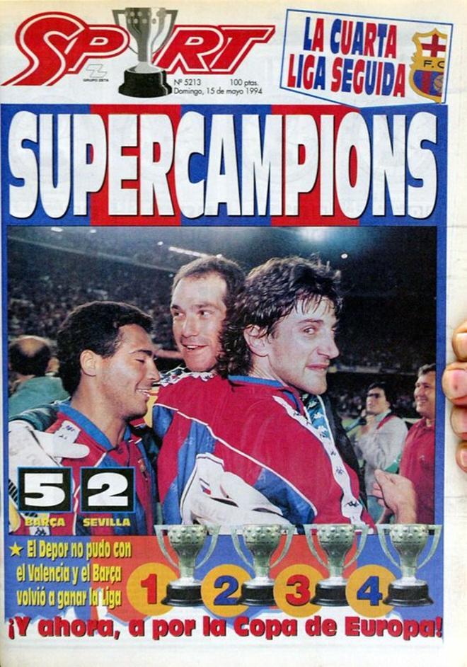 1994 - Cuarta liga consecutiva del FC Barcelona