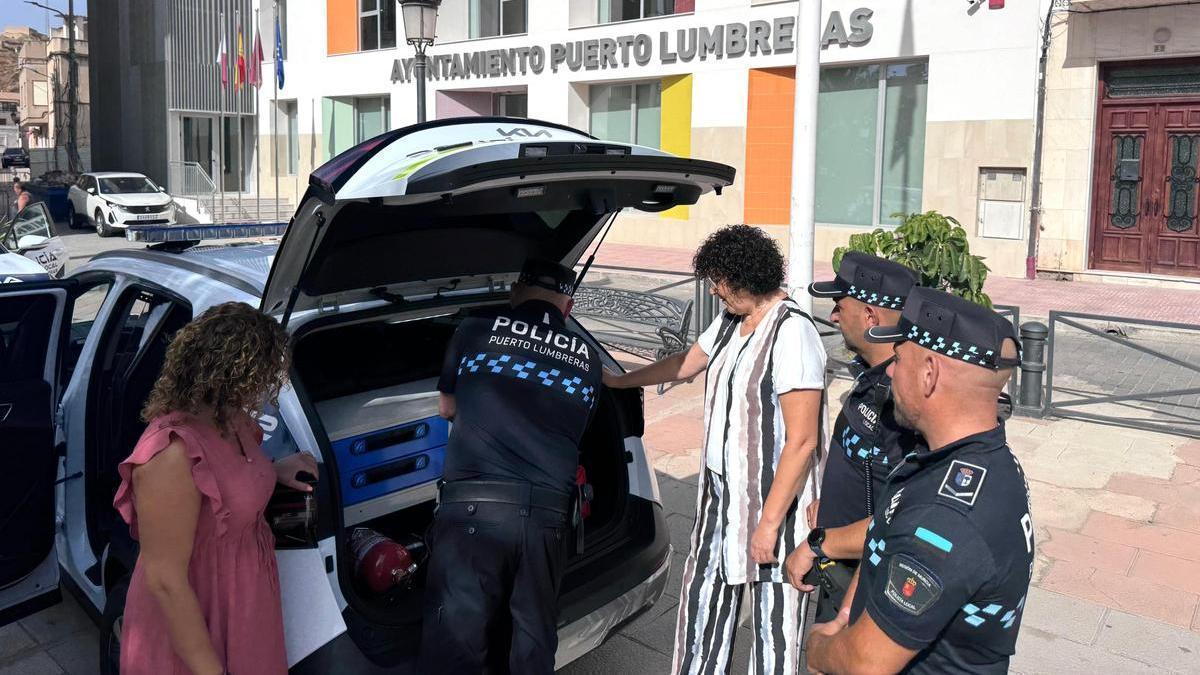 a Policía Local de Puerto Lumbreras incorpora dos nuevos vehículos a su parque móvil para potenciar el patrullaje