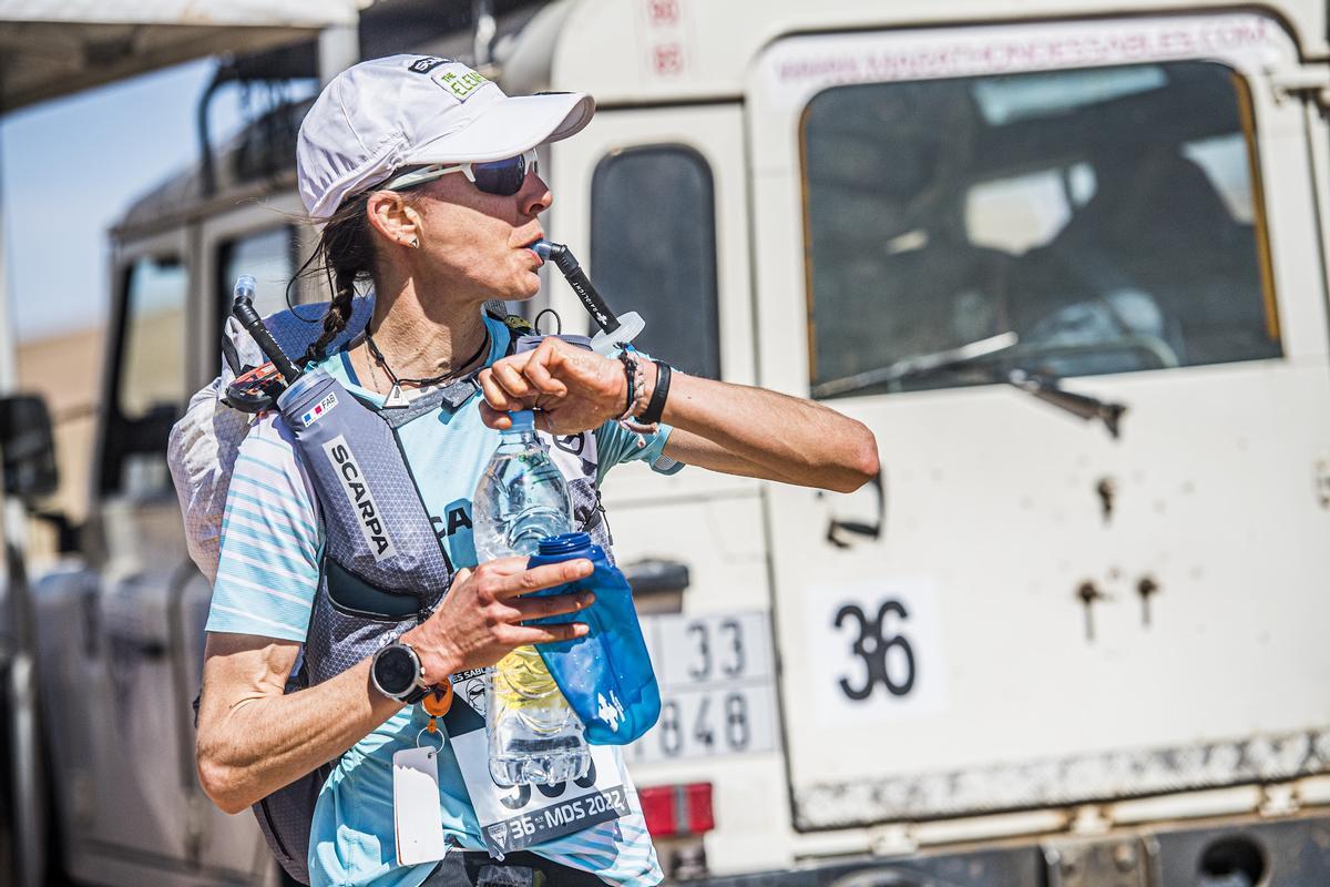 Anna Comet, durante el Maratón de Sables.