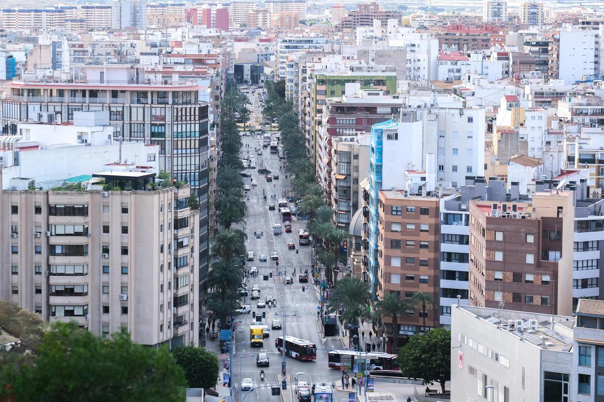 Una vista del centro de Alicante.