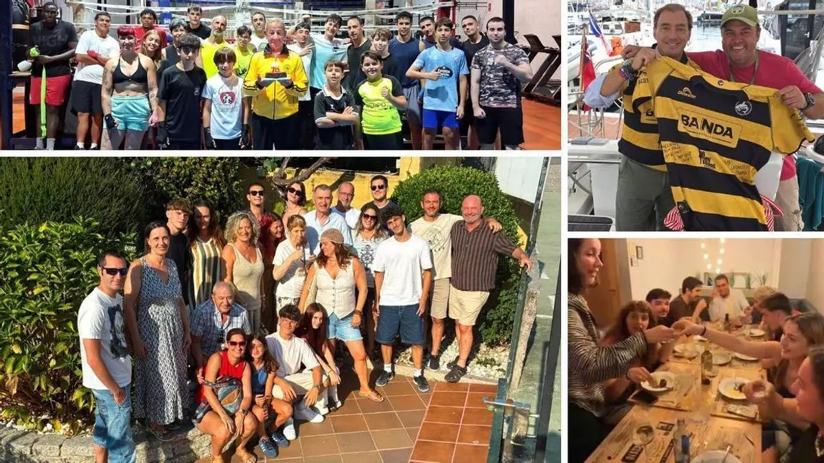 El regalo del rugby vigués para apoyar a España en el Mundial de Australia navega en velero