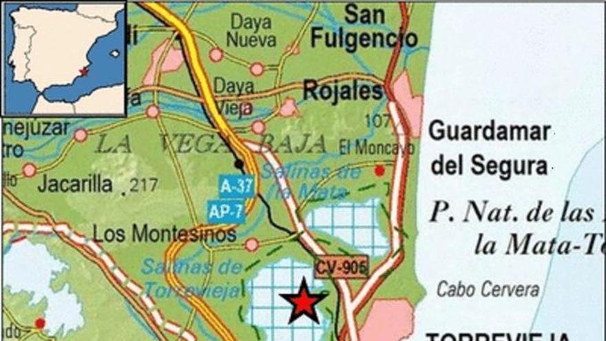 Torrevieja registra un terremoto de magnitud 1,4