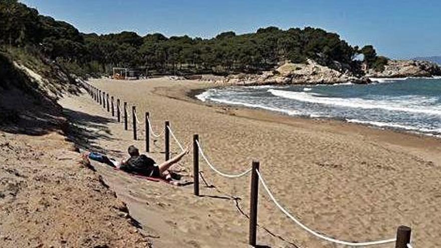 Una imatge de la platja del Rec del Molí