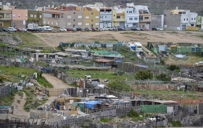 LAS PALMAS DE GRAN CANARIA. Poblado de chabolas en Ladera Alta  | 04/05/2019 | Fotógrafo: José Pérez Curbelo