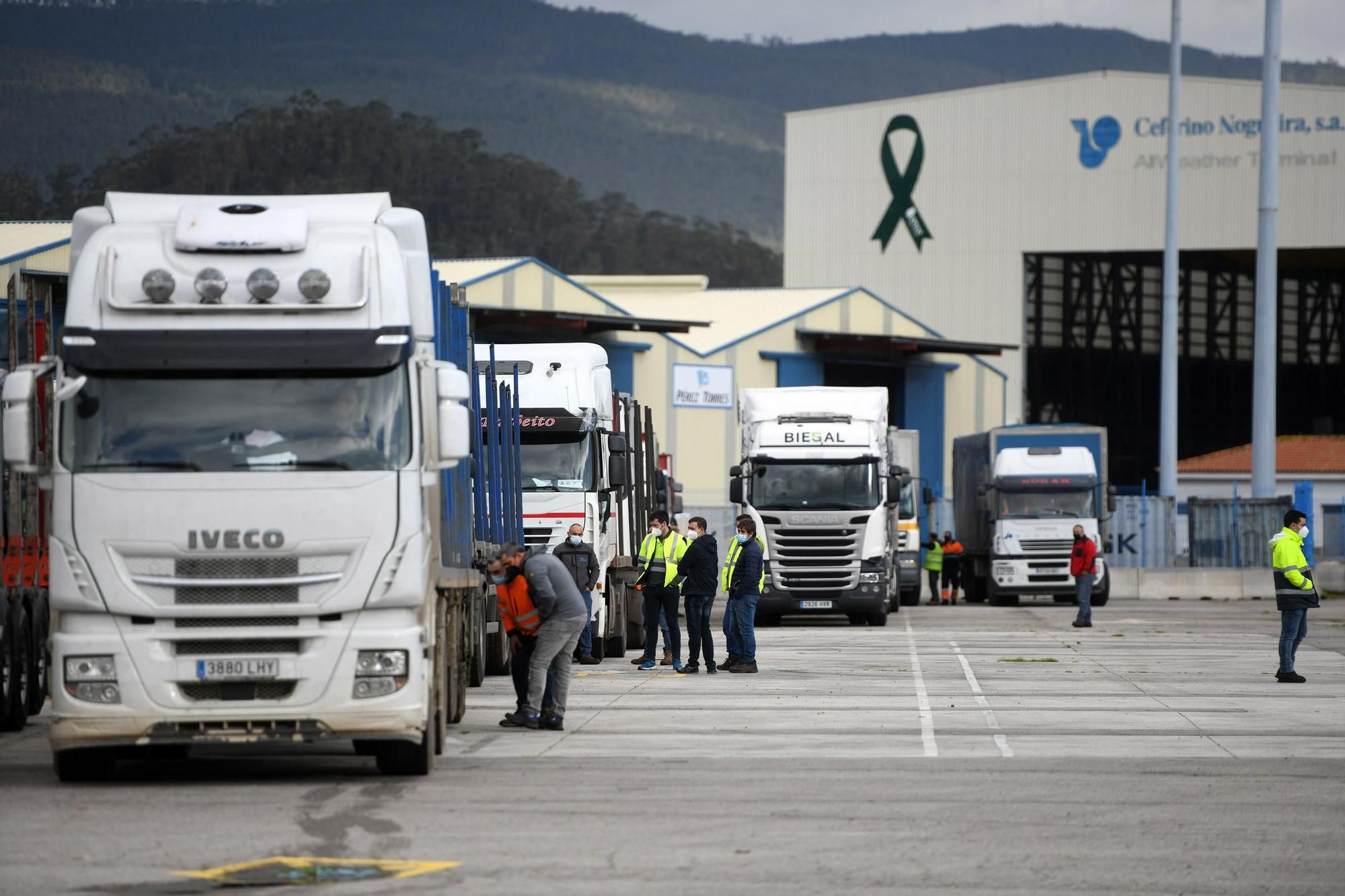 Caravana protesta de los empleados de Ence