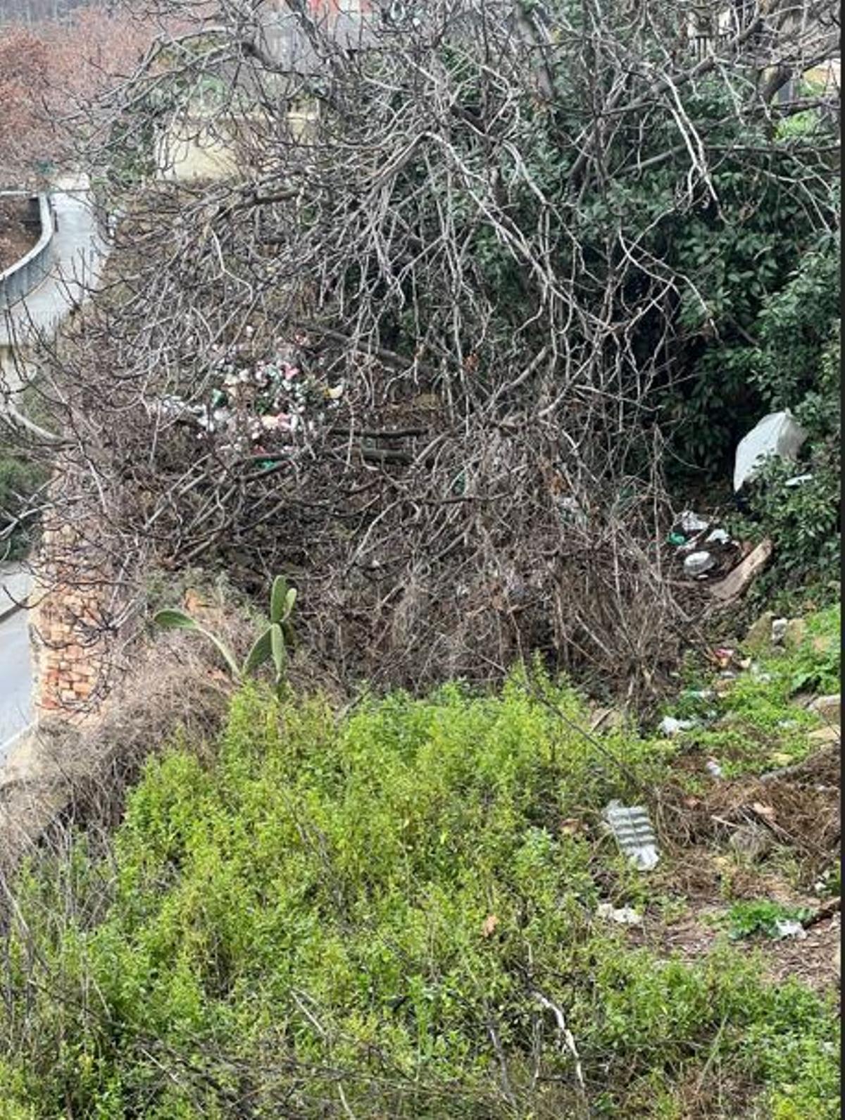 Imatge més ampliada d'un punt del camí especialment deixat