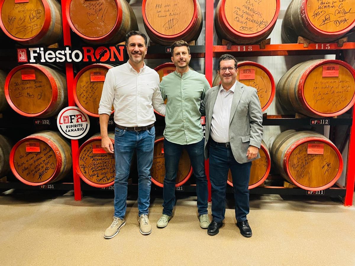 De izda a derecha, Eduardo Martell, Adrián García y Juan Jesus Facundo.