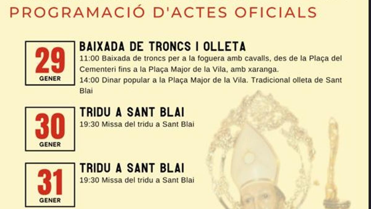 Programa de Sant Blai 2023