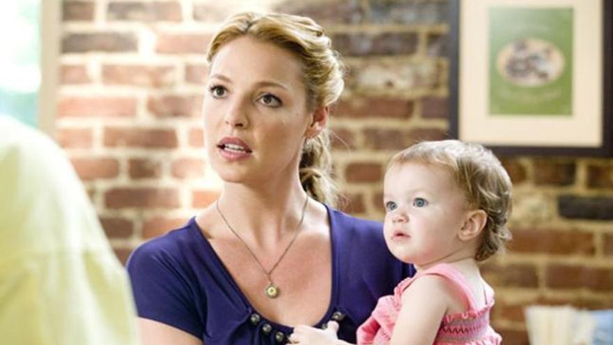 La actriz Katherine Heigl en una película.