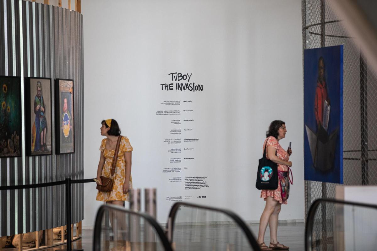 Exposición de TVBoy en el Disseny Hub de Barcelona