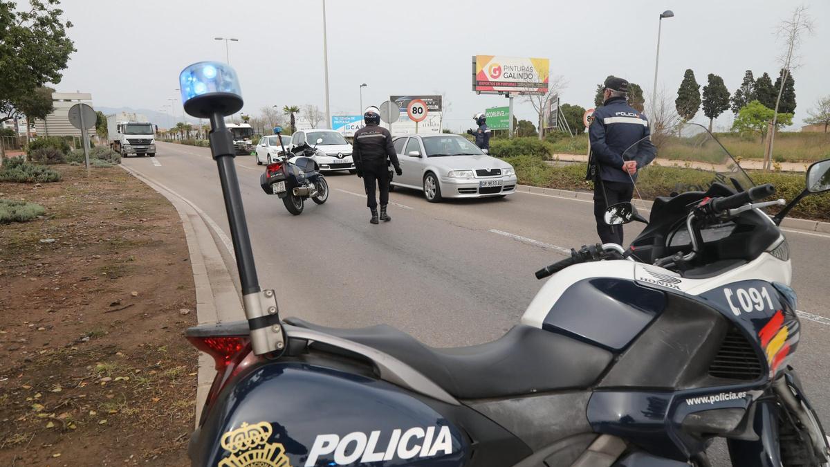 Control de la Policía Nacional de Castellón en una imagen de archivo.