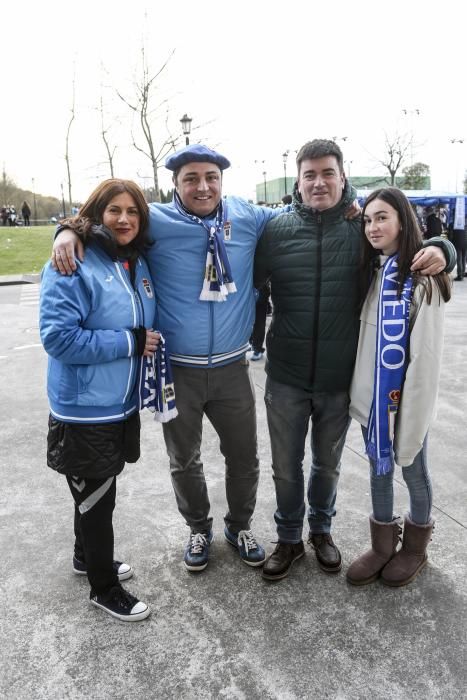 La afición de Oviedo recibe al equipo